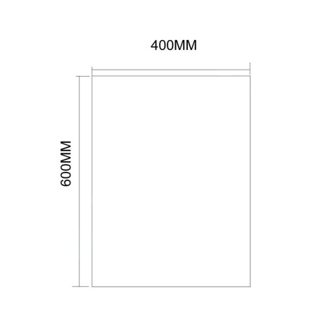 Aqualine Accessoires - Miroir 400x600 mm, coupé 22491