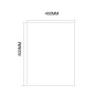 Aqualine Accessoires - Miroir 400x600 mm, coupé 22491 Aqualine Accessoires - Miroir 400x600 mm, coupé 22491