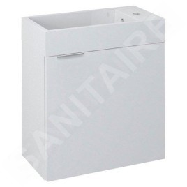 Sapho Latus - Meuble lavabo 495x500x250 mm, blanc LT410-3030