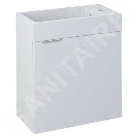 Sapho Latus - Meuble lavabo 495x500x250 mm, blanc LT410-3030