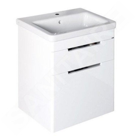 Sapho Ella - Meuble lavabo 565x650x430 cm, 2 tiroirs, blanc EL062-3030