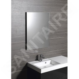 Sapho Plain - Miroir 50x70 cm, angles arrondis de sécurité, sans fixation 1501-25