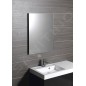 Sapho Plain - Miroir 50x70 cm, angles arrondis de sécurité, sans fixation 1501-25 Sapho Plain - Miroir 50x70 cm, angles arrondis de sécurité, sans fixation 1501-25