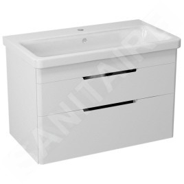 Sapho Ella - Meuble-vasque 765x500x430 cm, 2 tiroirs, blanc EL080-3030
