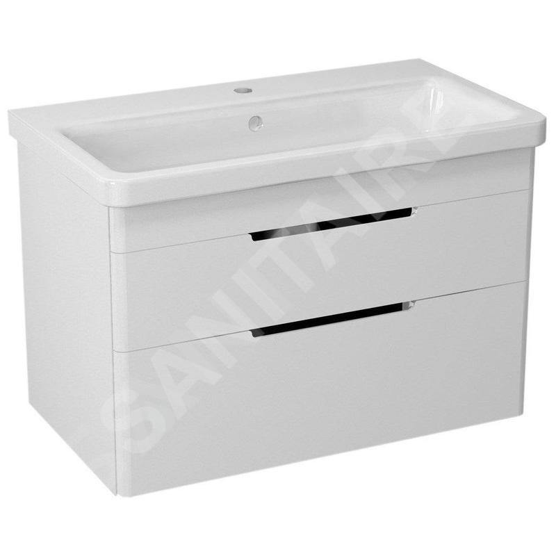 Sapho Ella - Meuble-vasque 765x500x430 cm, 2 tiroirs, blanc EL080-3030 Sapho Ella - Meuble-vasque 765x500x430 cm, 2 tiroirs, blanc EL080-3030