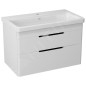 Sapho Ella - Meuble-vasque 765x500x430 cm, 2 tiroirs, blanc EL080-3030 Sapho Ella - Meuble-vasque 765x500x430 cm, 2 tiroirs, blanc EL080-3030