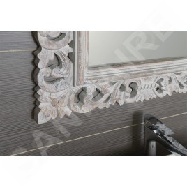 Sapho Scule - Miroir en cadre, 700 x 1000 mm, blanc IN171