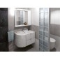 Sapho Pulse - Meuble lavabo d´angle, 750x520x450 mm, version gauche, blanc/anthracite PU076-3034 Sapho Pulse - Meuble lavabo d´angle, 750x520x450 mm, version gauche, blanc/anthracite PU076-3034