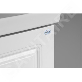 Aqualine Favolo - Meuble lavabo 865x600x446 mm, 2 tiroirs, blanc mat FV290