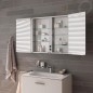 Keuco Royal Match - Armoire miroir avec éclairage à LED, encastrable, 1000x700x149 mm, alu elox argenté 12813171311