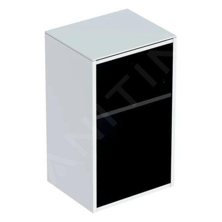 Geberit Smyle Square - Meuble latéral, ouvert, blanc brillant 500.358.00.1