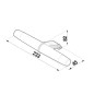 Jika Clear - Eclairage LED Horizon New 233x42x85 mm, chrome H47J7302200001