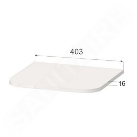 Duravit Happy D.2 Plus - Plaque de couverture pour armoire, blanc satiné mat HP030003636