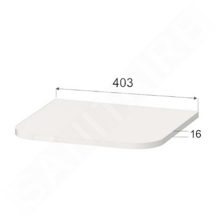 Duravit Happy D.2 Plus - Plaque de couverture pour armoire, blanc satiné mat HP030003636