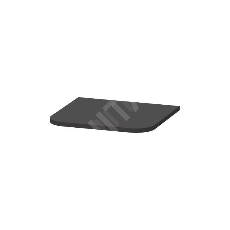 Duravit Happy D.2 Plus - Plaque de couverture pour armoire, graphite mat HP030008080