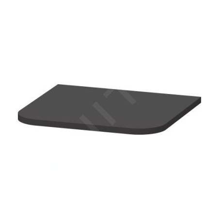 Duravit Happy D.2 Plus - Plaque de couverture pour armoire, graphite mat HP030008080