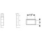 Geberit iCon - Armoire latérale 225x700x132 mm, ouverte, blanc brillant 502.320.01.1