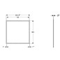 Geberit ONE - Cadre de couverture 600x930 mm, pour armoire encastrée Geberit ONE avec miroir, blanc 505.841.00.1