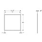Geberit ONE - Cadre de couverture 750x930 mm, pour armoire encastrée Geberit ONE avec miroir, aluminium 505.842.00.2