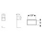 Geberit iCon - Armoire 225x233x132 mm, ouverte, blanc brillant 502.321.01.1