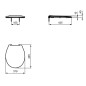 Ideal Standard Dolomite - Abattant WC, blanc W835001