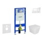 Geberit Duofix - Set de bâti-support, cuvette Arkas et abattant softclose, plaque de déclenchement Sigma30, blanc/chrome Geberit Duofix - Set de bâti-support, cuvette Arkas et abattant softclose, plaque de déclenchement Sigma30, blanc/chrome