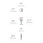 Simplehuman Miroirs cosmétiques - Miroir cosmétique de voyage avec éclairage LED, rose gold ST3010 Simplehuman Miroirs cosmétiques - Miroir cosmétique de voyage avec éclairage LED, rose gold ST3010