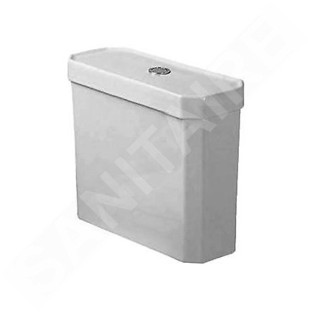 Duravit 1930 - Réservoir de chasse d’eau, 430 mm x 175 mm, blanc - réservoir, raccordement à droite ou à gauche, avec