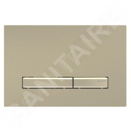Geberit Sigma50 - Plaque de déclenchement, easy to clean, laiton brossé 115.672.QF.2