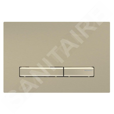 Geberit Sigma50 - Plaque de déclenchement, easy to clean, laiton brossé 115.672.QF.2