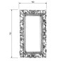 Sapho Miroirs - Miroir Samblung avec cadre, 400x700 mm, doré IN110 Sapho Miroirs - Miroir Samblung avec cadre, 400x700 mm, doré IN110