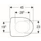 Geberit Selnova - Abattant WC, duroplast, blanc 500.330.01.1