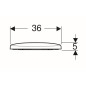 Geberit Selnova - Abattant WC, duroplast, blanc 500.330.01.1