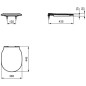 Ideal Standard Connect Air - abattant de toilette softclose, blanc E036801