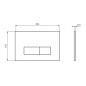 Ideal Standard Oleas - Plaque de déclenchement Oleas M2, SmartFlush, blanc R0122AC Ideal Standard Oleas - Plaque de déclenchement Oleas M2, SmartFlush, blanc R0122AC