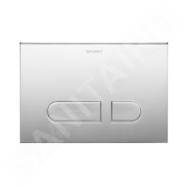 Duravit DuraSystem - Plaque de déclenchement A1 pour les toilettes, chrome brillant WD5001021000