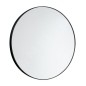 Aqualine Miroirs - Miroir, diamètre 600 mm, noir mat 6000 Aqualine Miroirs - Miroir, diamètre 600 mm, noir mat 6000