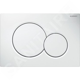 Geberit Duofix - Set d'installation pré-murale, cuvette Alpha avec abattant, plaque de déclenchement Sigma01, blanc alpin