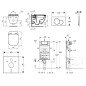 Geberit Kombifix - Set de bâti-support, WC suspendu Rimless+ abattant SoftClose Ideal Standard Tesi, plaque de déclenchement Geberit Kombifix - Set de bâti-support, WC suspendu Rimless+ abattant SoftClose Ideal Standard Tesi, plaque de déclenchement