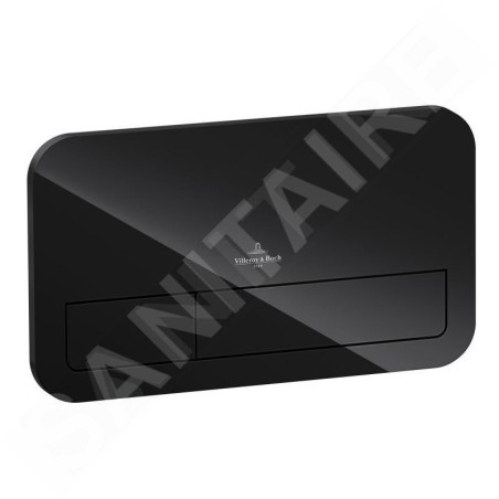 Villeroy & Boch ViConnect - Plaque de déclenchement M200, verre Glossy Black 922400RB