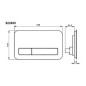 Villeroy & Boch ViConnect - Plaque de déclenchement M200, verre Glossy Black 922400RB Villeroy & Boch ViConnect - Plaque de déclenchement M200, verre Glossy Black 922400RB