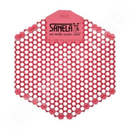 Sanela Accessoires - Filtre parfumé pour urinoir kiwi/pamplemousse, rouge SLA 11A