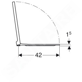 Geberit Xeno 2 - Abattant, softclose, blanc 500.537.01.1