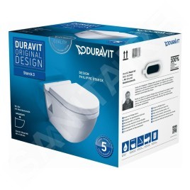 Duravit Starck 3 - WC suspendu, abattant SoftClose, blanc alpin 42000900A1
