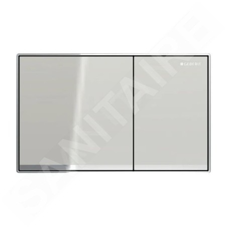 Geberit Sigma60 - Plaque de déclenchement, verre / sable gris 115.640.JL.1