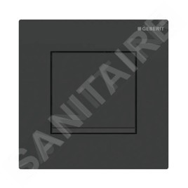 Geberit Systèmes de chasse d’eau - Plaque de déclenchement pour urinoir, easy to clean, noir mat 116.017.16.1