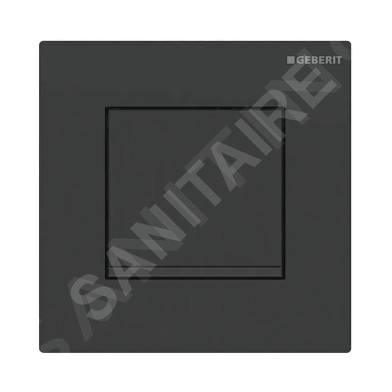Geberit Systèmes de chasse d’eau - Plaque de déclenchement pour urinoir, easy to clean, noir mat 116.017.16.1