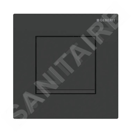 Geberit Systèmes de chasse d’eau - Plaque de déclenchement pour urinoir, easy to clean, noir mat 116.017.16.1