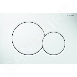 Geberit Kombifix - Ensemble bâti-support, cuvette de toilette et siège ME by Starck, Rimless, SoftClose, plaque Sigma01, blanc