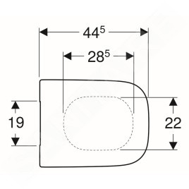Geberit Selnova Square - Abattant WC, duroplast, blanc 501.555.01.1
